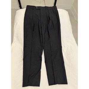 Men's 33R J. Riggings 100% wool shell dress pants black